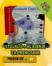 Dodatno hlajenje za prenosnik