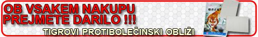 Darilo ob nakupu - tigrovi obliži