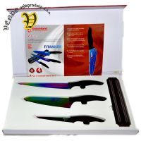 Kuhinjski noži iz titanija 4/1 set (SH-6526)